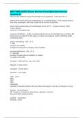 MSC BIOLOGICS Exam Review Final Question&sol;Answer Graded A&plus;