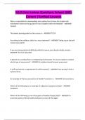 N125 final review Questions Solved 100&percnt; Correct &vert;Verified Answers