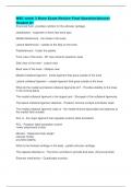 MSC week 3 Knee Exam Review Final Question&sol;Answer Graded A&plus;