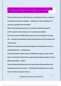 LSUS MHA 710 EXAM PACKAGE DEAL QUESTIONS AND VERIFIED DETAILED ANSWERS &vert; 100&percnt; GUARANTEED PASS &vert; ALREADY GRADED A&plus;