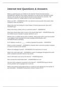 internet test Questions & Answers