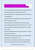 PGA PGM 3&period;0 Level 1 Test Exam  Questions with 100 Correct Answers