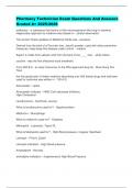 Pharmacy Technician Exam Questions And Answers Graded A&plus; 2025&sol;2026