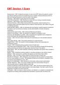 EMT Section 1 Exam 2025&sol;2026 Questions With Completed & Verified Solutions&period;