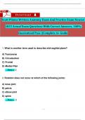 Scott Pilates Written Anatomy Exam And Practice Exam Newest 2025 Actual Exam Questions With Correct Answers&comma; 100&percnt; Guaranteed Pass &vert;&vert;Complete A&plus; Guide