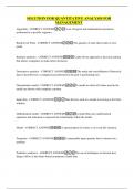 SOLUTION FOR QUANTITATIVE ANALYSIS FOR MANAGEMENT