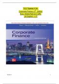 Test Bank for Corporate Finance 13th Edition By Stephen Ross&comma; Randolph Westerfield&comma; Jeffrey Jaffe&comma; Bradford Jordan