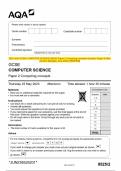2023 AQA GCSE COMPUTER SCIENCE 8525&sol;2 Paper 2 Computing concepts Question Paper & Mark  scheme &lpar;Merged&rpar; June 2023 &lbrack;VERIFIED&rsqb;