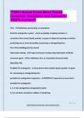 TFM EXAM PACKAGE DEAL QUESTIONS AND VERIFIED DETAILED ANSWERS &vert; 100&percnt; GUARANTEED PASS &vert; ALREADY GRADED A&plus;