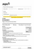 2023 AQA GCSE ECONOMICS 8136&sol;2 Paper 2 How the Economy Works Question Paper & Mark  scheme &lpar;Merged&rpar; June 2023 &lbrack;VERIFIED&rsqb;