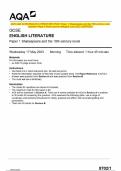 2023 AQA GCSE ENGLISH LITERATURE 8702&sol;1 Paper 1 Shakespeare and the 19th-century novel  Question Paper & Mark scheme &lpar;Merged&rpar; June 2023 &lbrack;VERIFIED&rsqb;