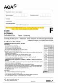 2023 AQA GCSE GERMAN 8668&sol;LF Paper 1 Listening Foundation Tier Question  Paper & Mark scheme &lpar;Merged&rpar; June 2023 &lbrack;VERIFIED&rsqb;