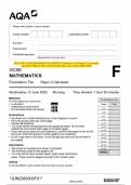 2023 AQA GCSE MATHEMATICS 8300&sol;3F Foundation Tier Paper 3 Calculator  Question Paper & Mark scheme &lpar;Merged&rpar; June 2023 &lbrack;VERIFIED&rsqb;