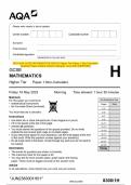 2023 AQA GCSE MATHEMATICS 8300&sol;1H Higher Tier Paper 1 Non-Calculator  Question Paper & Mark scheme &lpar;Merged&rpar; June 2023 &lbrack;VERIFIED&rsqb;
