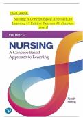 TEST BANK- NURSING A CONCEPT-BASED APPROACH TO LEARNING&comma; VOLUME 2&comma; 4TH EDITION PEARSON &lpar;All Modules 22-51&rpar;