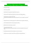 SMTP ARBY'S MANAGER TRAINING QUESTIONS WITH 100&percnt; CORRECT ANSWERS&period;