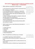 100&percnt; Verified Answers for Ethical Leadership Certification &lpar;ELCP&rpar; Module 2 Quiz &ndash; A&plus; Guaranteed