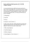 Kozier and Erb test blank questions &lpar;ch 11-14&rpar; With Complete Solutions