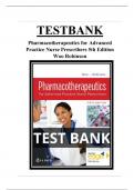 PHARMACOTHERAPEUTICS FOR ADVANCED PRACTICE NURSE PRESCRIBERS&comma; 5TH EDITION WOO ROBINSON TEST BANK QUESTIONS AND ANSWERS LATEST TOP SCORE VERIFIED AND UPDATED &vert;2025>26&vert;