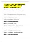CON 3990 Exam latest updated verdion with 100- correct answers &lpar;100- accuracy&rpar;&period;
