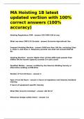 MA HOISTIONG LICENSE EXAMS COMPILATION BUNDLE&vert;100&percnt; ACCURACY&vert;VERIFIED &vert;EVERYTHING PASSED