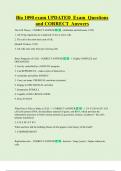 Bio 1090 exam UPDATED Exam Questions  and CORRECT Answers