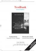 Test Bank for The Economics of Money&comma; Banking&comma; and Financial Markets&comma; 9th Edition by Frederic  S&period; Mishkin &vert;  Complete Chapters 1-25&vert; Latest Test Bank 100&percnt; Veri&filig;ed Answers A&plus; &vert; LATEST