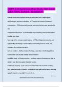 ENTREPRENEURSHIP EOPA EXAM PACKAGE DEAL QUESTIONS AND VERIFIED DETAILED ANSWERS &vert; 100&percnt; GUARANTEED PASS &vert; ALREADY GRADED A&plus;