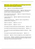 NEA Exam - City and Guilds Level 3 Energy Awareness&colon; Questions With Complete Solutions