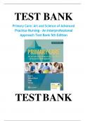 TEST BANK Primary Care&colon; Art and Science of Advanced Practice Nursing - An Interprofessional Approach Test Bank 5th Edition