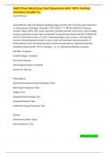 Swift River Med-Surg Test Questions with 100&percnt; Verified Answers Graded A&plus;