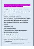 California UST Service Technician Part 1 Exam Q&A 100&percnt; Guaranteed