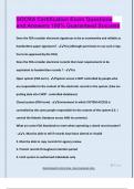 SOCRA Certification Exam Questions  and Answers 100&percnt; Guaranteed Success
