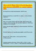 MLS ASCP PRACTICE EXAM Questions and Answers GRADED A&plus; Latest Updates 2025
