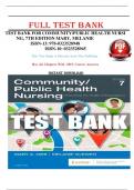 TEST BANK FOR COMMUNITY&sol;PUBLIC HEALTH NURSING&comma; 7TH EDITION BY MARY A&period; NIES & MELANIE McEWEN &vert; 9780323544016 &vert; All Chapters  included &vert;LATEST