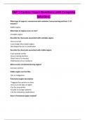 FNP 1 Cardiac- Exam Questions with Complete Solutions