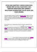 ATCN 2020 CHAPTER 3 SHOCK EXAM 2025&vert;  BRAND NEW ACTUAL EXAM WITH 100&percnt;  VERIFIED QUESTIONS AND CORRECT  SOLUTIONS&vert; GUARANTEED VALUE PACK&vert; ACE  YOUR GRADES&period;