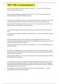 TNT 700&period;1 Assessment 1 exam questions and 100&percnt; correct  answers 2025
