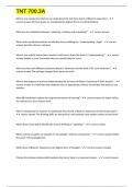 TNT 700&period;3A exam questions and verified correct answers