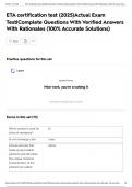 ETA certification test &lpar;2025&rpar;Actual Exam Test&vert;Complete Questions With Verified Answers With Rationales &lpar;100&percnt; Accurate Solutions&rpar;