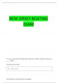 NJ BOATERS LICENCE TEST QUESTIONS WITH COMPLETE ANSWERS