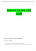 NJ BOATING CERTIFICATE PRACTICE QUESTIONS WITH COMPLETE ANSWERS