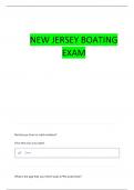 NJ BOATING QUESTIONS WITH COMPLETE ANSWERS