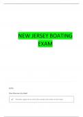 NJ BOATING LICENSE QUESTIONS WITH COMPLETE ANSWERS