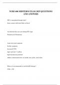 NURS 606 MIDTERM EXAM 2025 QUESTIONS AND ANSWERS