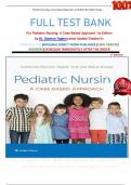      FULL TEST BANK For Pediatric Nursing&colon; A Case-Based Approach 1st Edition by Dr&period; Gannon TagherLatest Update Graded A&plus;     