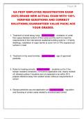 GA PEST EMPLOYEE REGISTRATION EXAM 2025&vert; BRAND NEW ACTUAL EXAM WITH 100&percnt;  VERIFIED QUESTIONS AND CORRECT  SOLUTIONS&vert; GUARANTEED VALUE PACK&vert; ACE  YOUR GRADES&period;