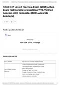 NACE CIP Level 1 Practical Exam &lpar;2025&rpar;Actual Exam Test&vert;Complete Questions With Verified Answers With Rationales &lpar;100&percnt; Accurate Solutions&rpar;
