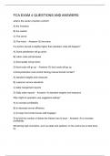 FCA EXAM 4 QUESTIONS AND ANSWERS