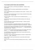 FCA EXAM QUESTIONS AND ANSWERS